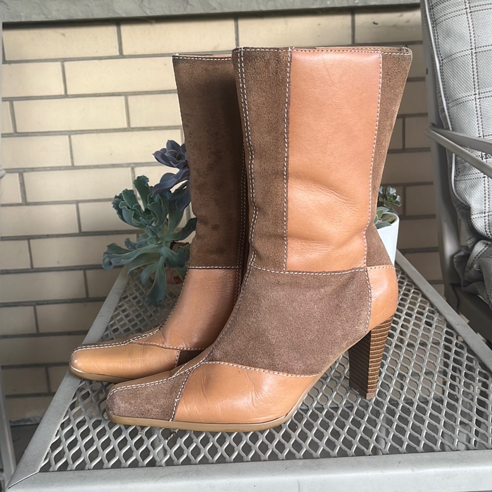 Vintage patch boots